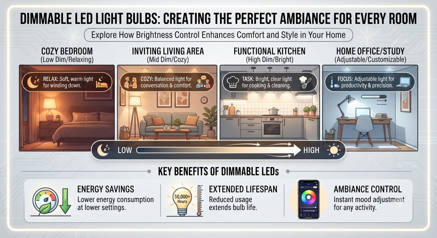Dimmable LED Light Bulbs: Creating the Perfect Ambiance for Every Room