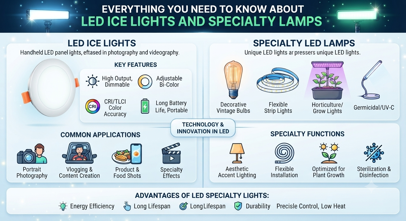 Everything You Need to Know About LED Ice Lights and Specialty Lamps