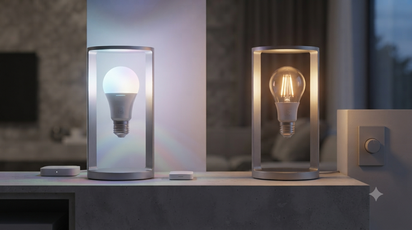 Smart Lighting Ecosystems: Comparing Smart LED Bulbs and Standard Dimmable Bulbs