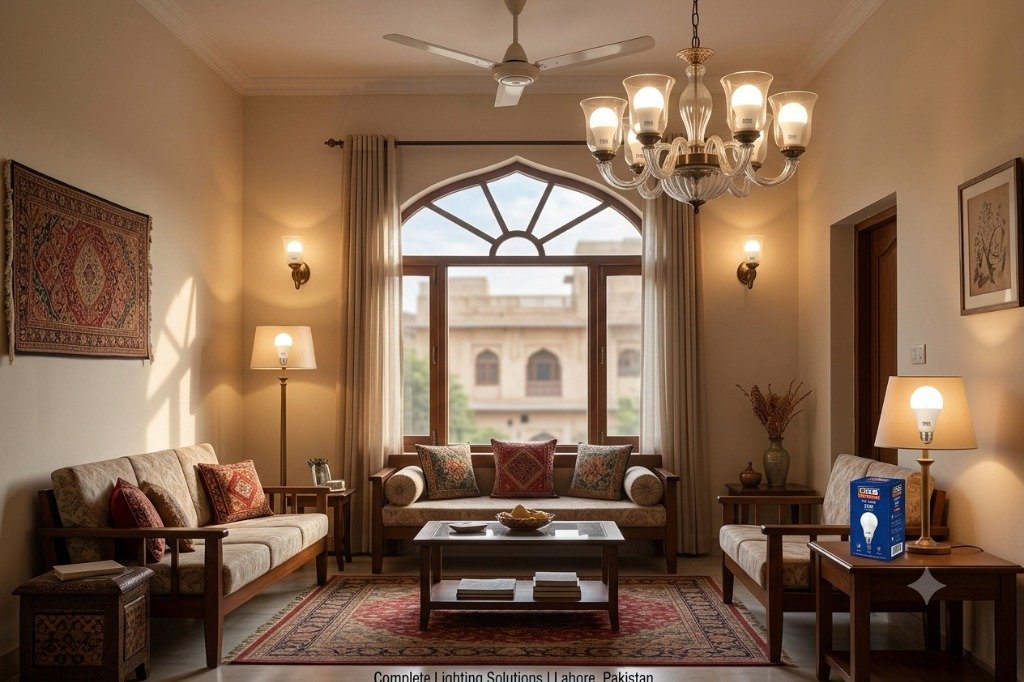 DSS Power LED Bulb Living Room Application Scene